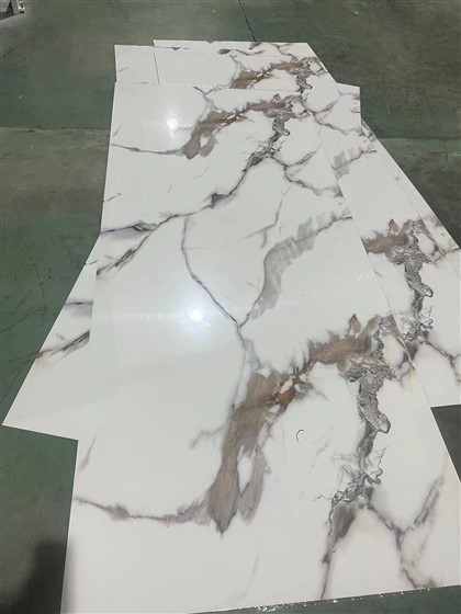 Pet Marbled Bamboo Charcoal Fiber Flat Wall Panel WPC Wood Veneer Wall Panel PVC Foam Board