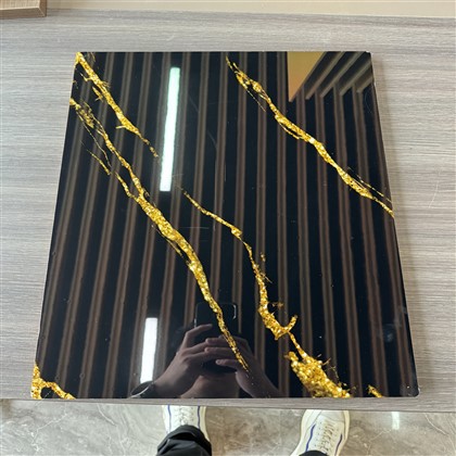 WPC Customized Background Board Bamboo Wood Fiber Marble Wall Panel Modern Marble Bamboo Charcoal Board